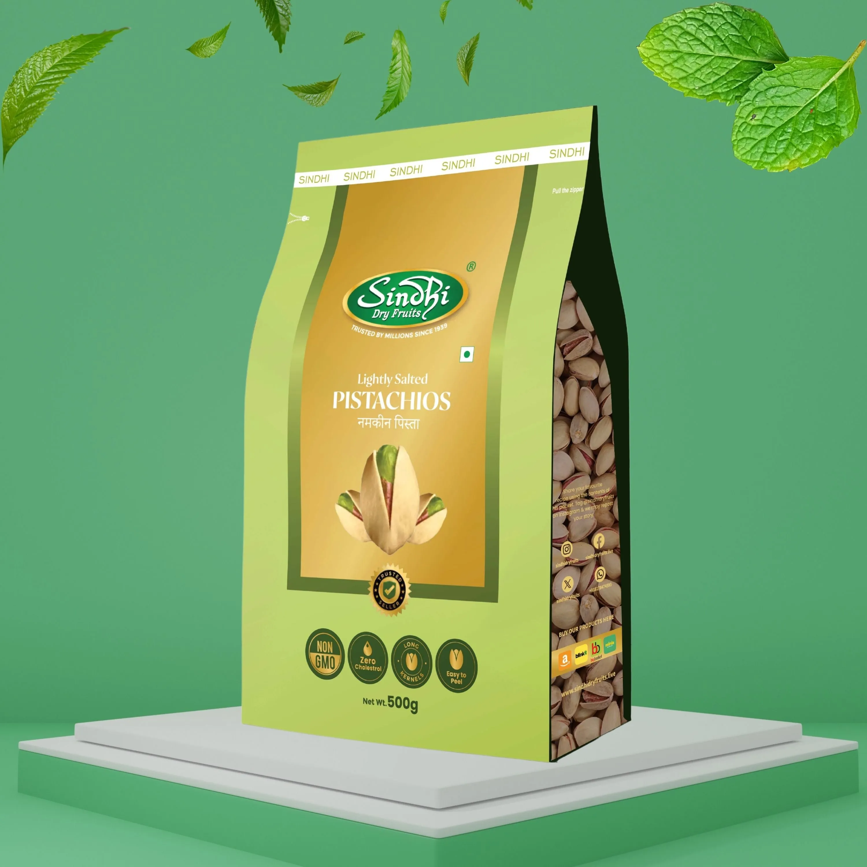 Pistachios Lightly Salted, Premium Pack