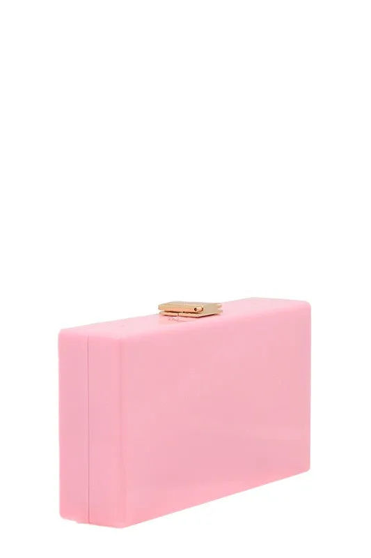 Pixelated Heart Shape Clutch Evening Bag