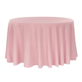 Polyester 120" Round Tablecloth - Dusty Rose/Mauve