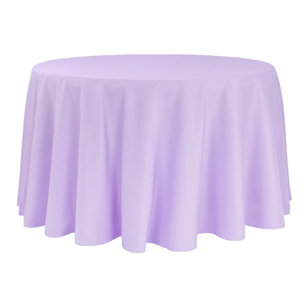 Polyester 120" Round Tablecloth - Lavender