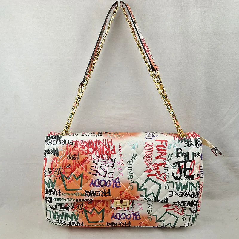"Gina" Extra Large Graffiti Handbag