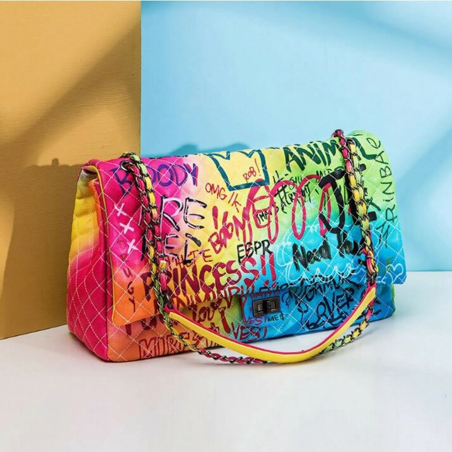 "Gina" Extra Large Graffiti Handbag