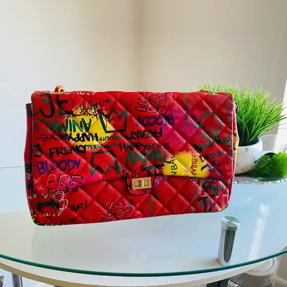 "Gina" Extra Large Graffiti Handbag
