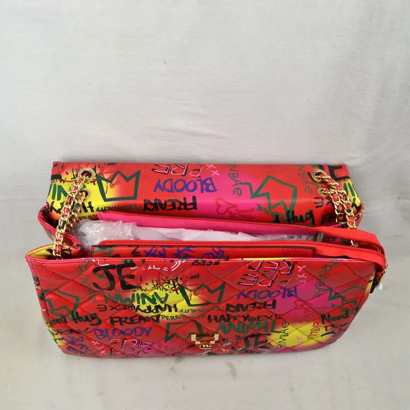 "Gina" Extra Large Graffiti Handbag