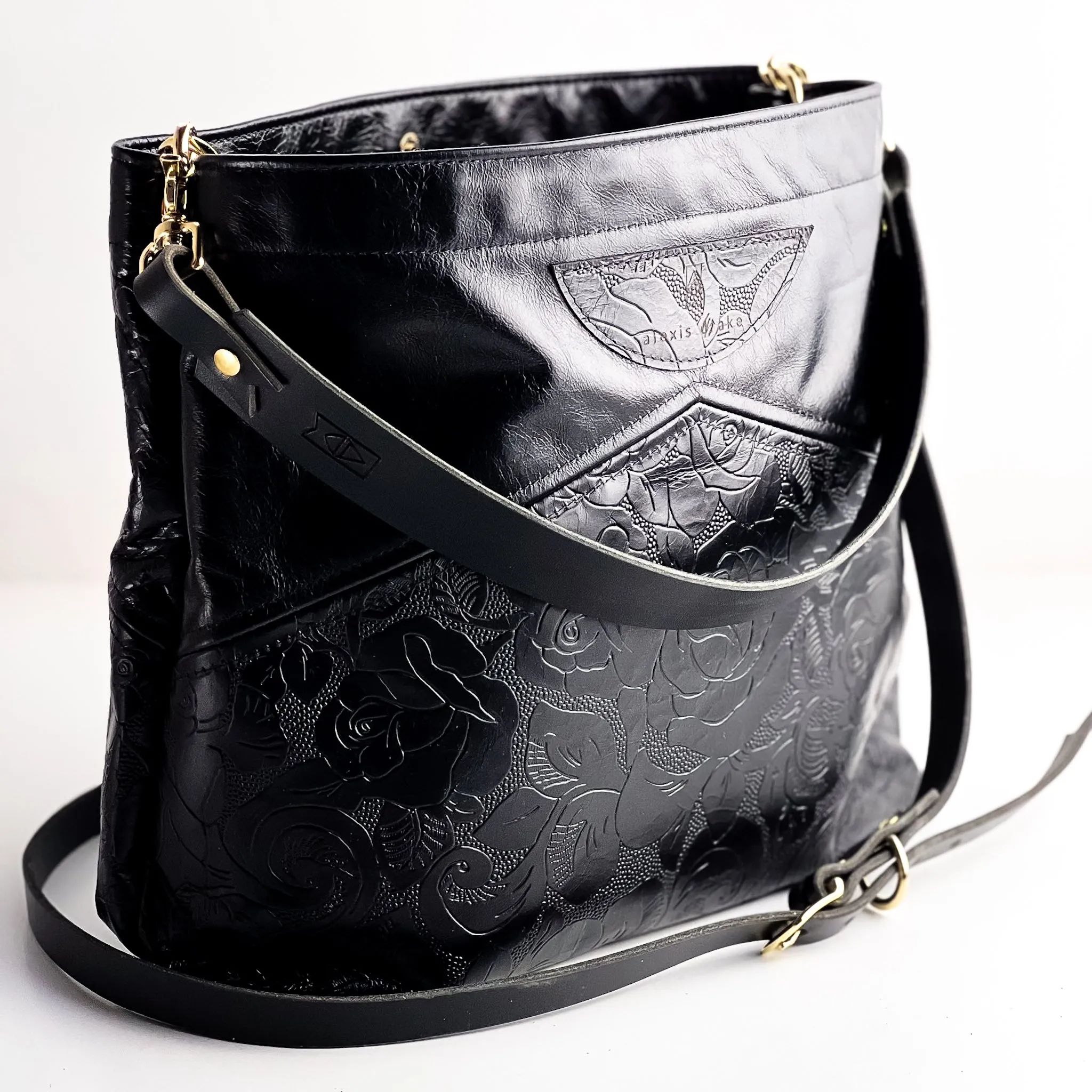 Rodeo Collection | Eleanor Shoulder Tote   Crossbody | Black Rose