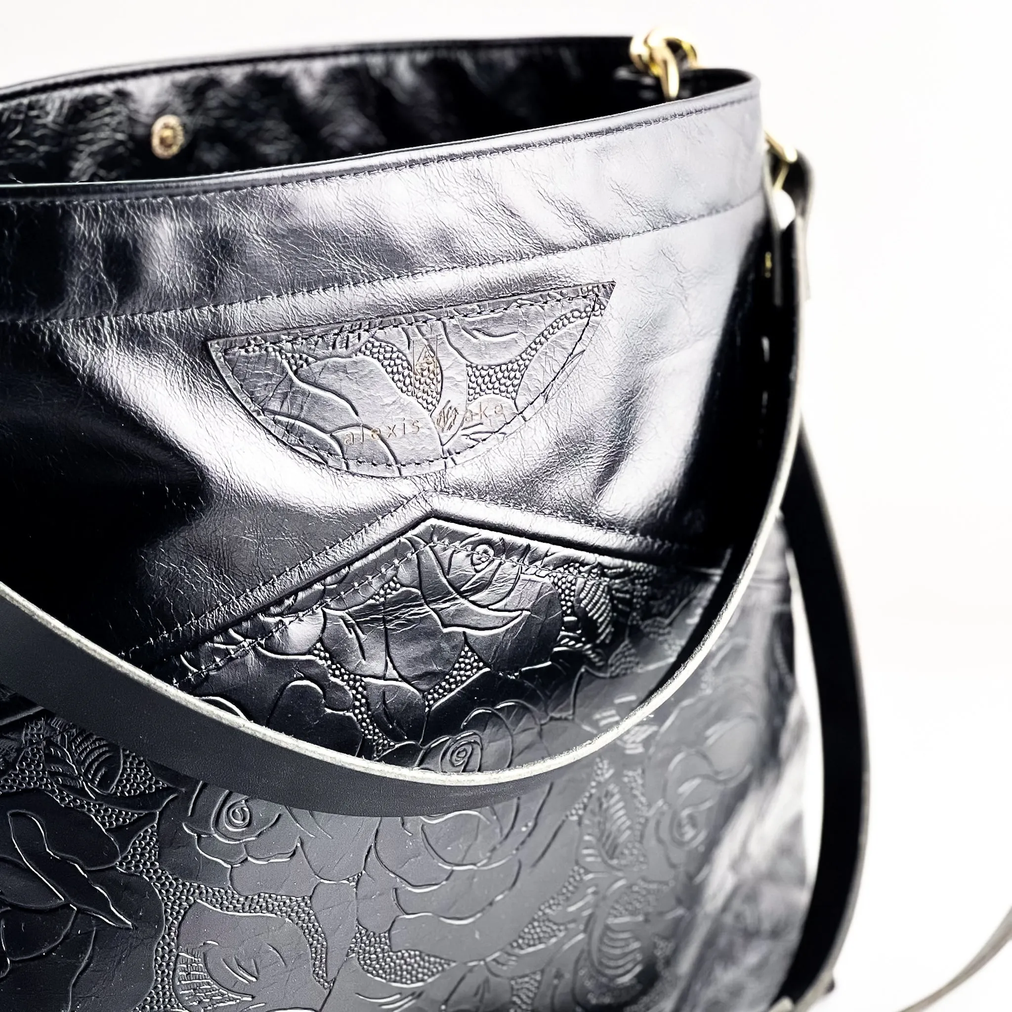 Rodeo Collection | Eleanor Shoulder Tote   Crossbody | Black Rose