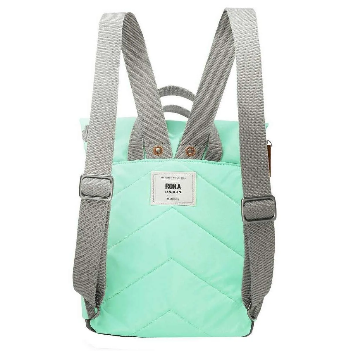 Roka Canfield B Small Recycled Nylon Backpack - Capri Turquoise