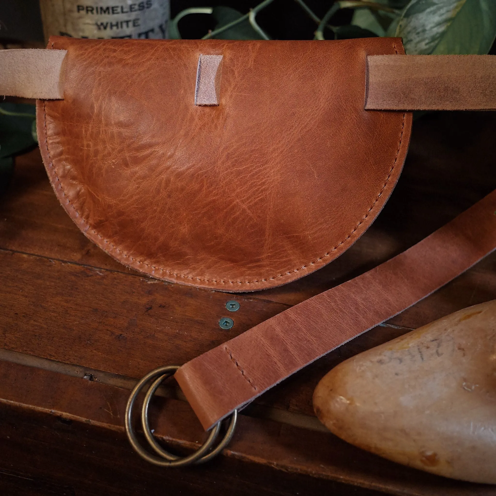 Rosemont Leather Fanny Pack – English Tan Edition