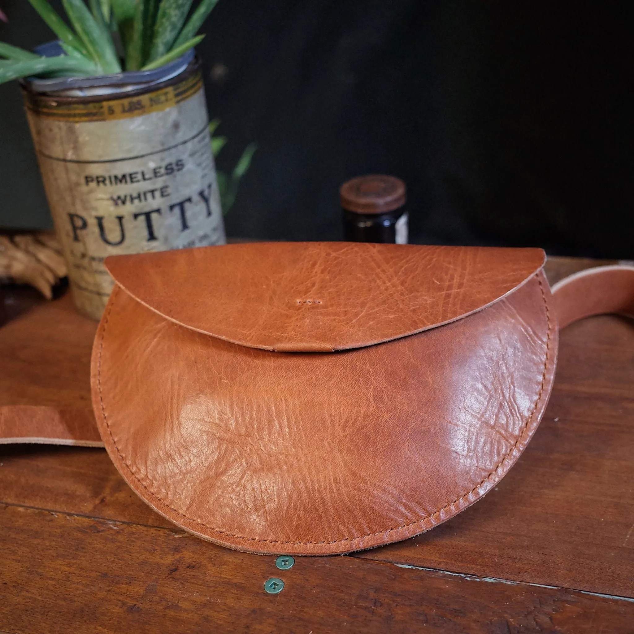 Rosemont Leather Fanny Pack – English Tan Edition