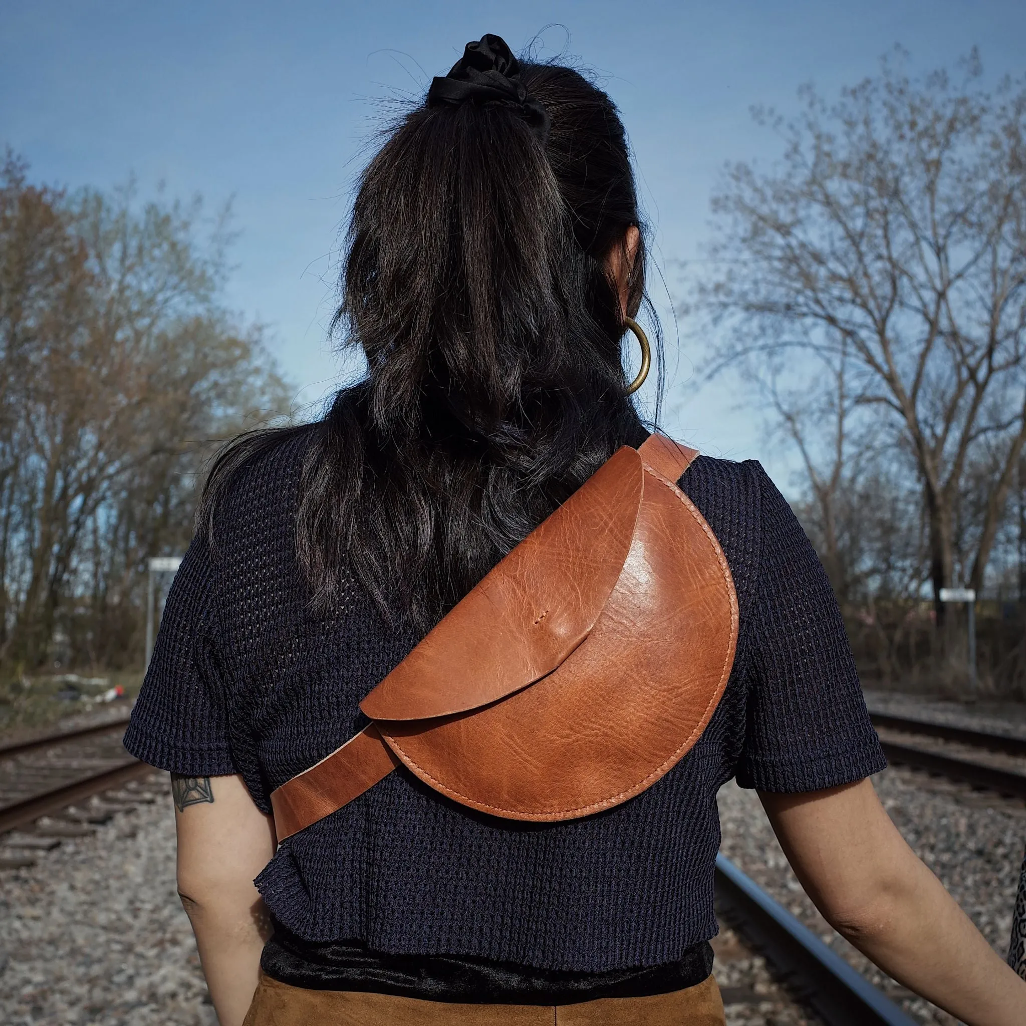 Rosemont Leather Fanny Pack – English Tan Edition