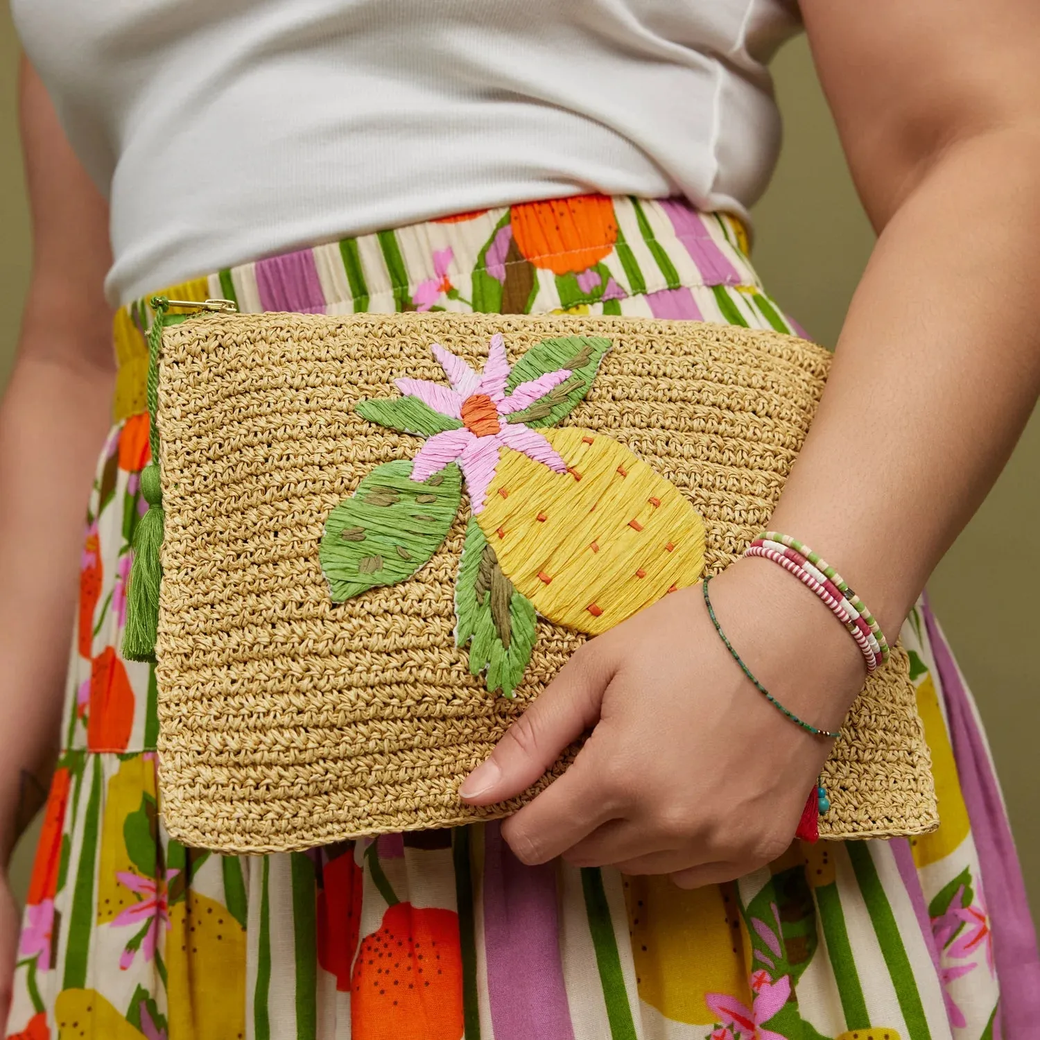 Sage x Clare Albany Clutch