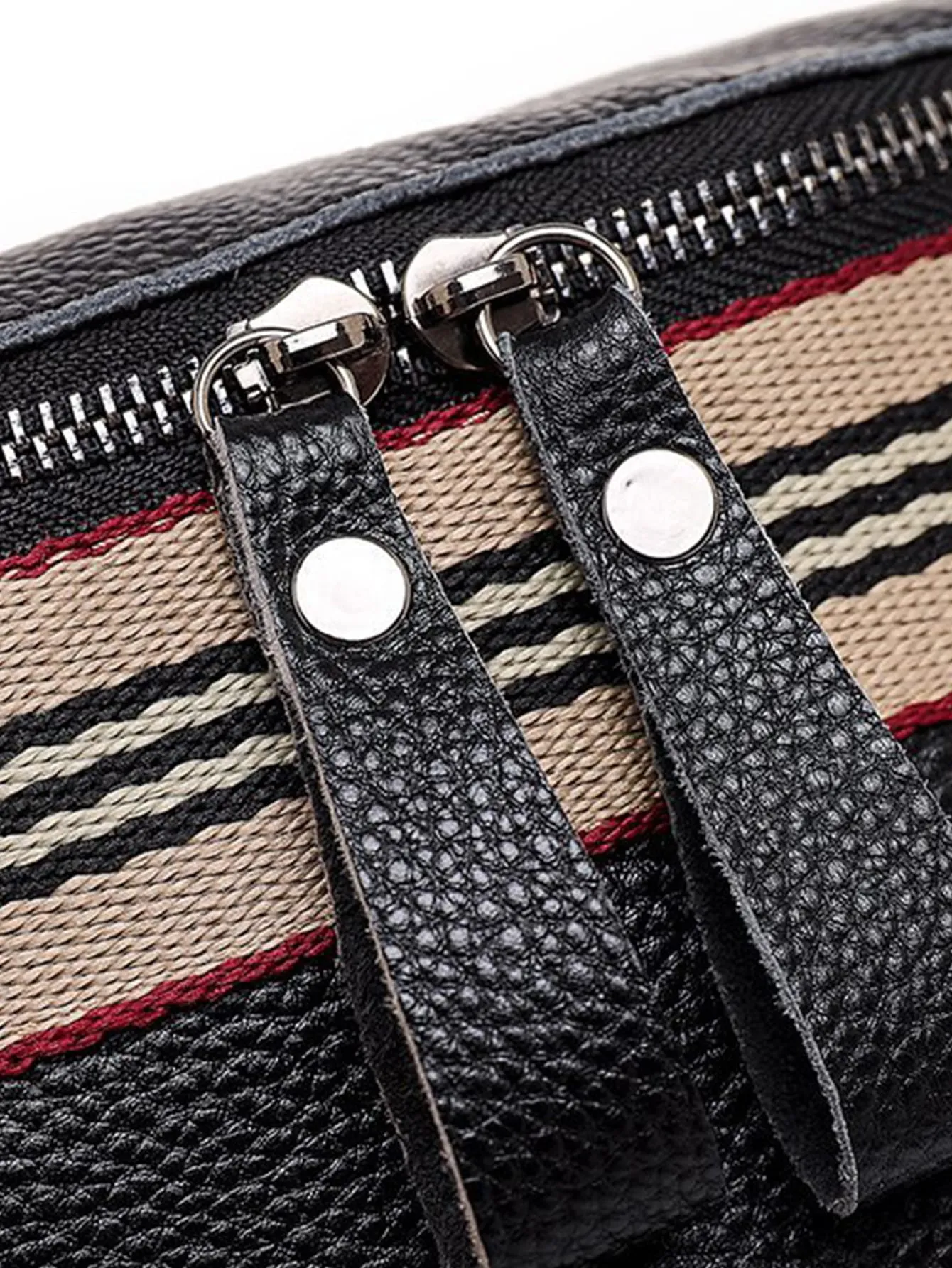 Stripe Panel Fanny Pack