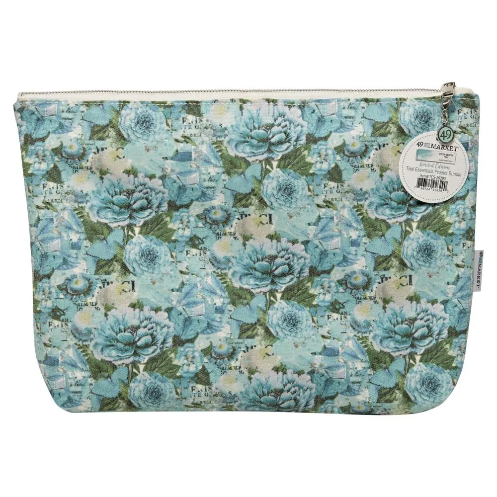 teal zipper project  storage pouch by 49 and market