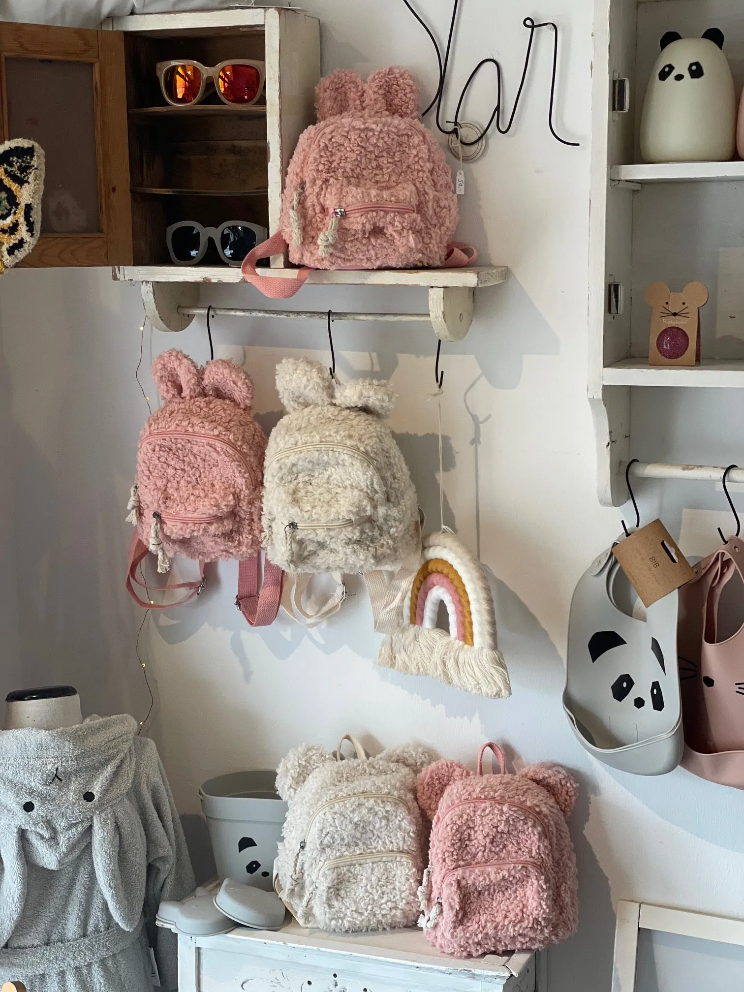 Teddy Bunny Backpack White