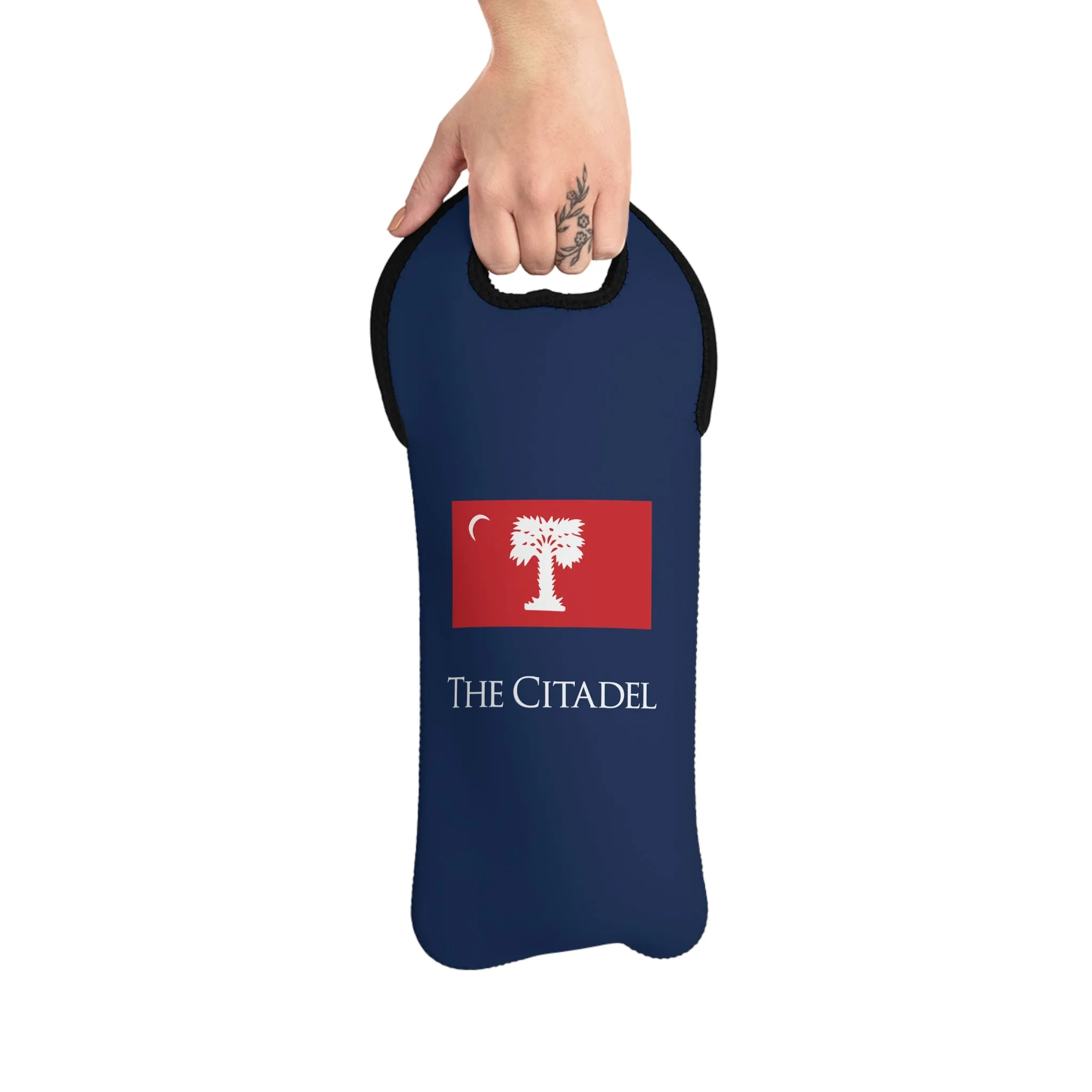 The Citadel, Big Red, Wine Bottle Tote Bag