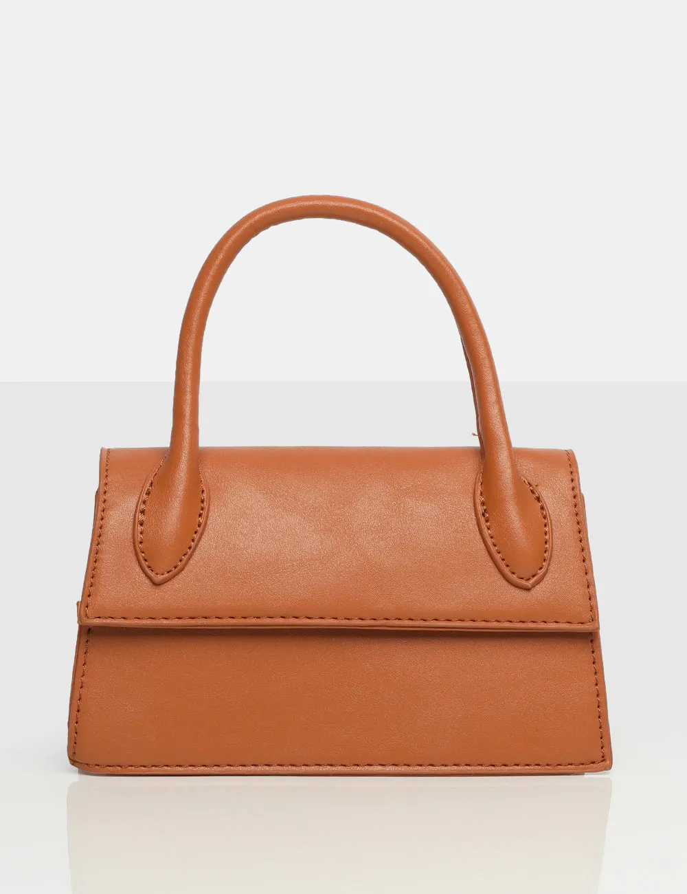 The Hailey Tan PU One Handle Mini Bag
