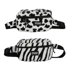 Travel Purse Phone Pouch Pocket & Plush Fanny Chest Pack Crossbody Bag