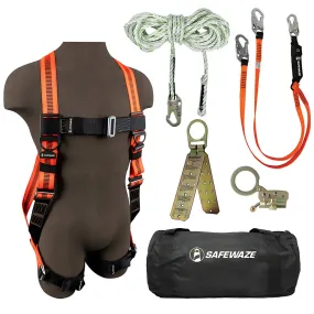 V-Line Bag Roof Kit: FS99280-E Harn, FS700-50 VLL, FS1120 Grab, FS88561-E Lanyard, FS870 Anchor, FS8150 Bag