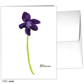 Violet, Greeting Card (7187)
