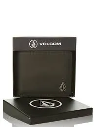 Volcom Single Stone Leather Wallet - Black