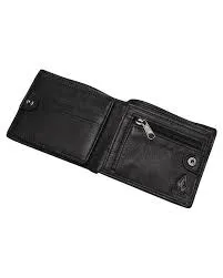 Volcom Single Stone Leather Wallet - Black