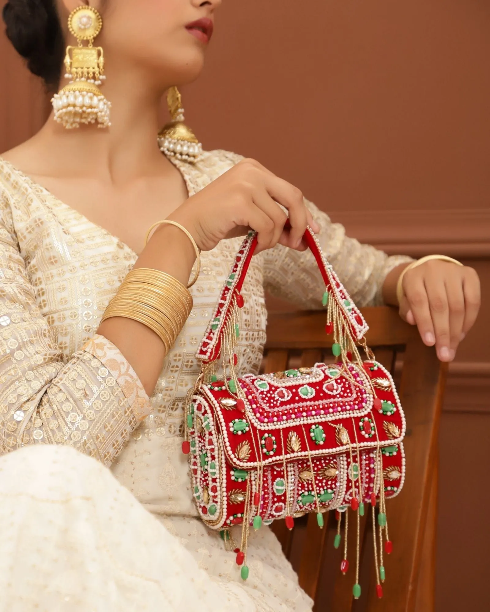 Wedlock Flap over Clutch Bag