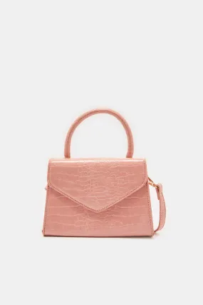 Women Pink Flap Messenger Bag