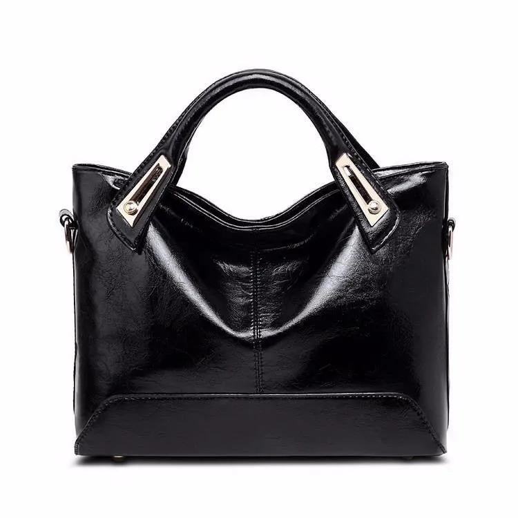 Women's Oil Wax Vegan Leather Hand Bag