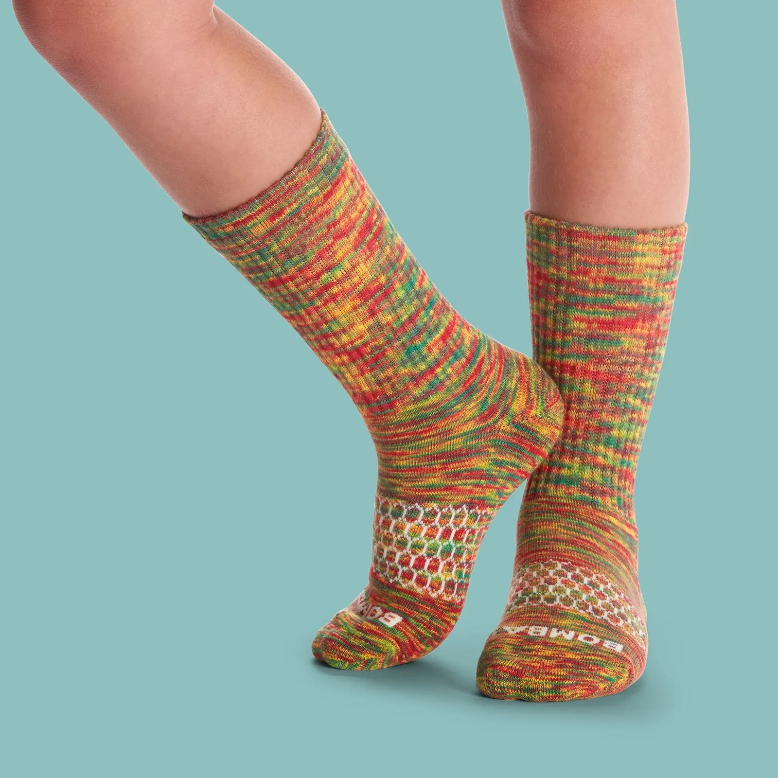 Youth Space Dye Calf Sock 8-Pack