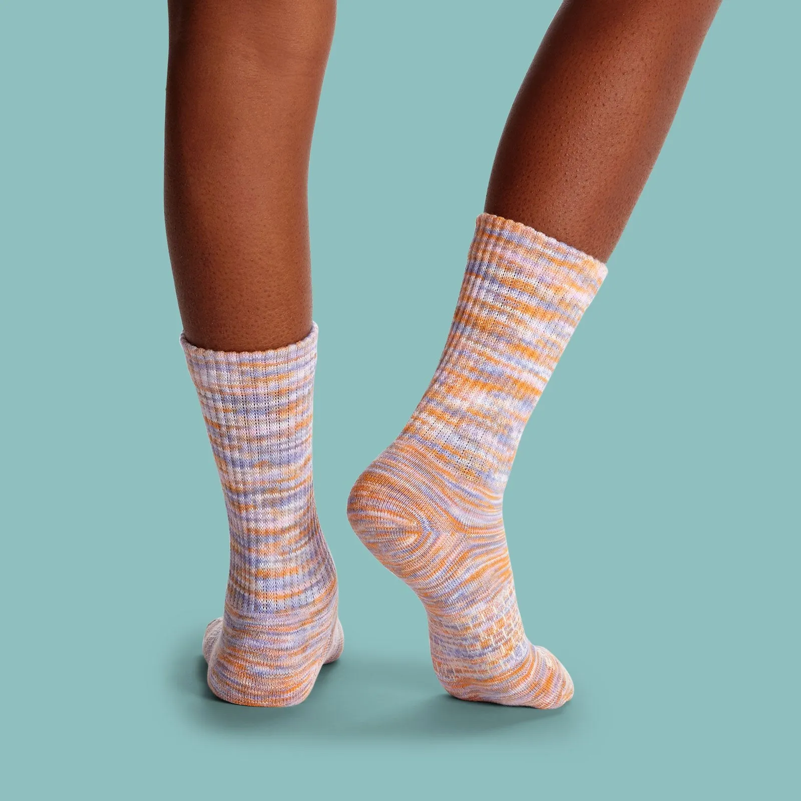 Youth Space Dye Calf Sock 8-Pack