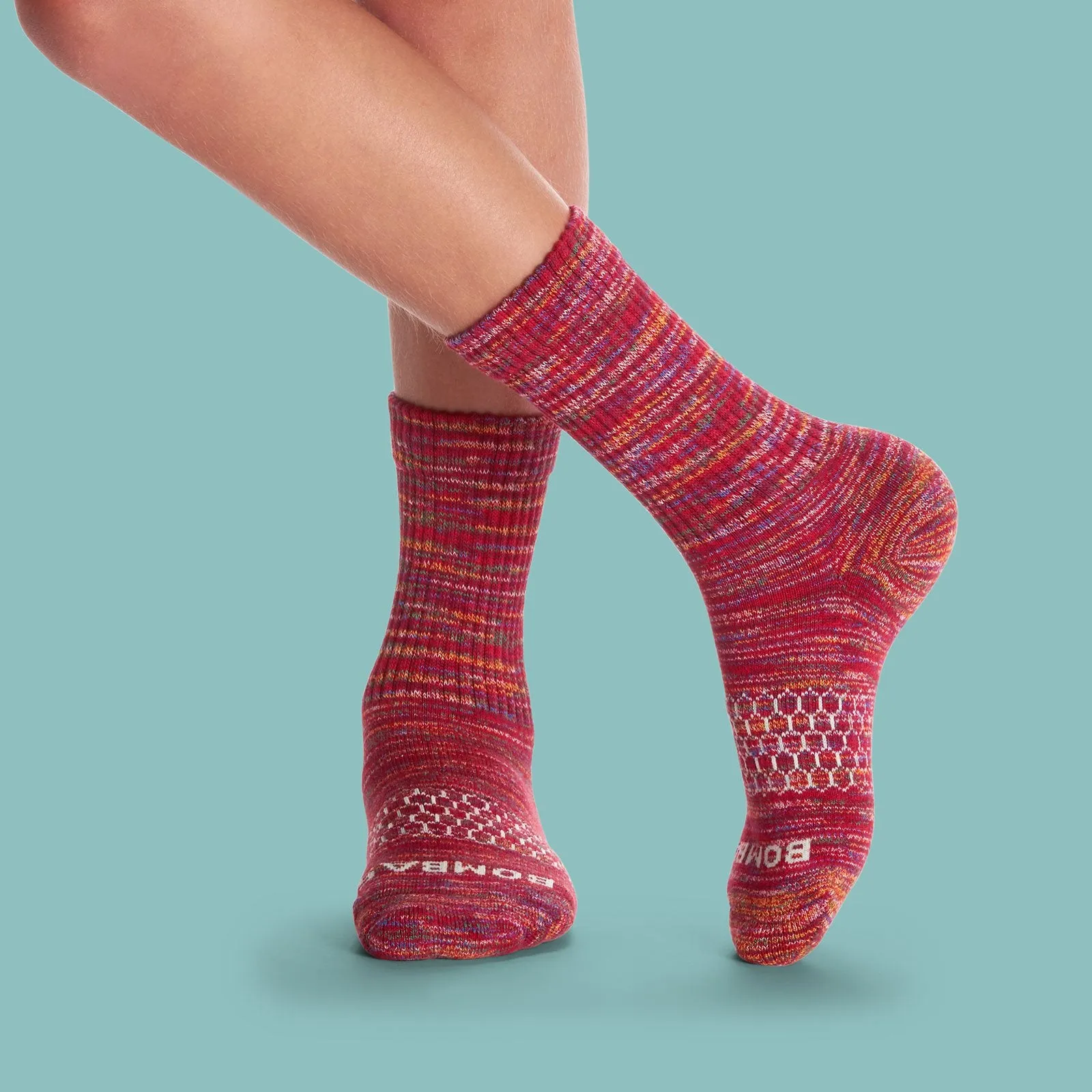 Youth Space Dye Calf Sock 8-Pack