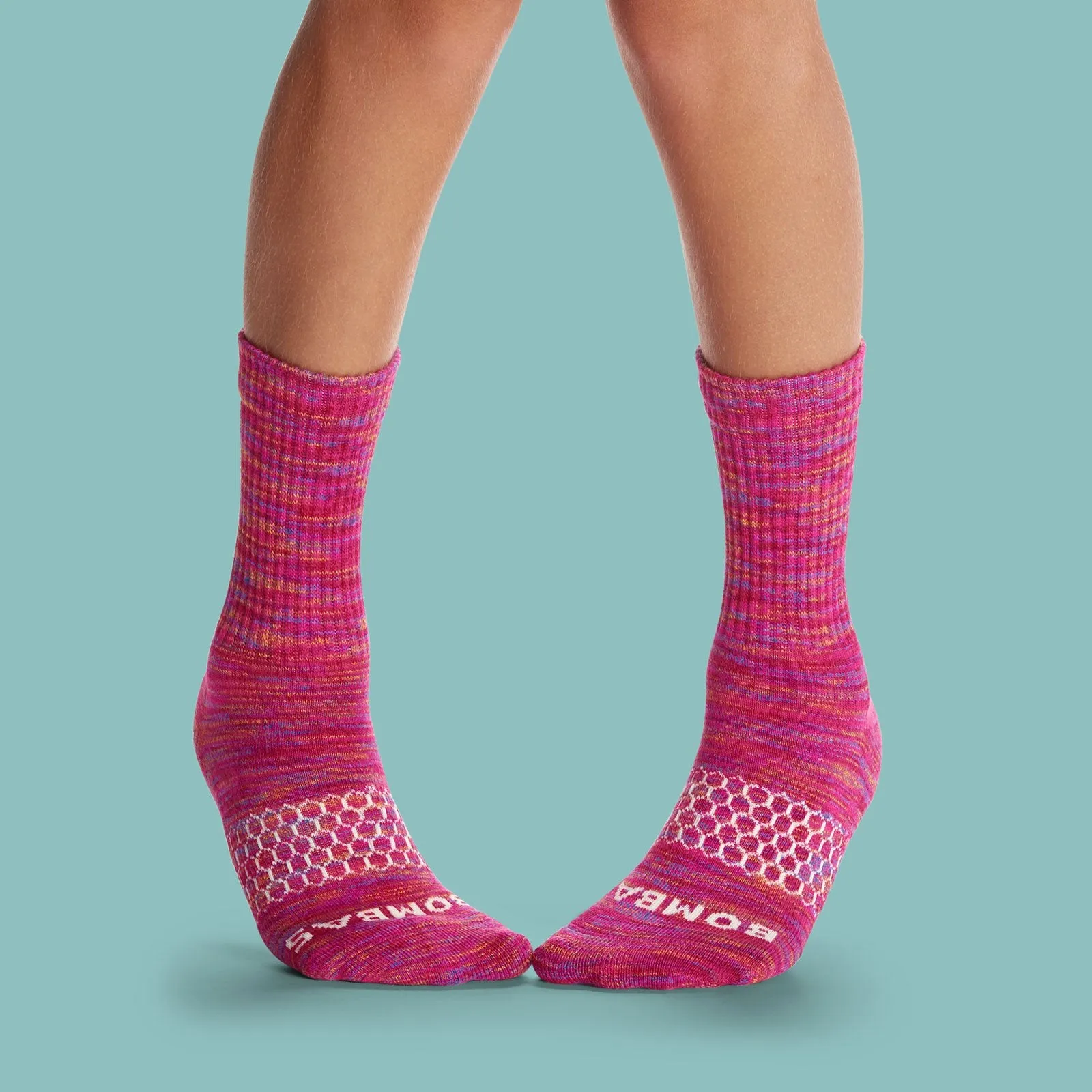 Youth Space Dye Calf Sock 8-Pack