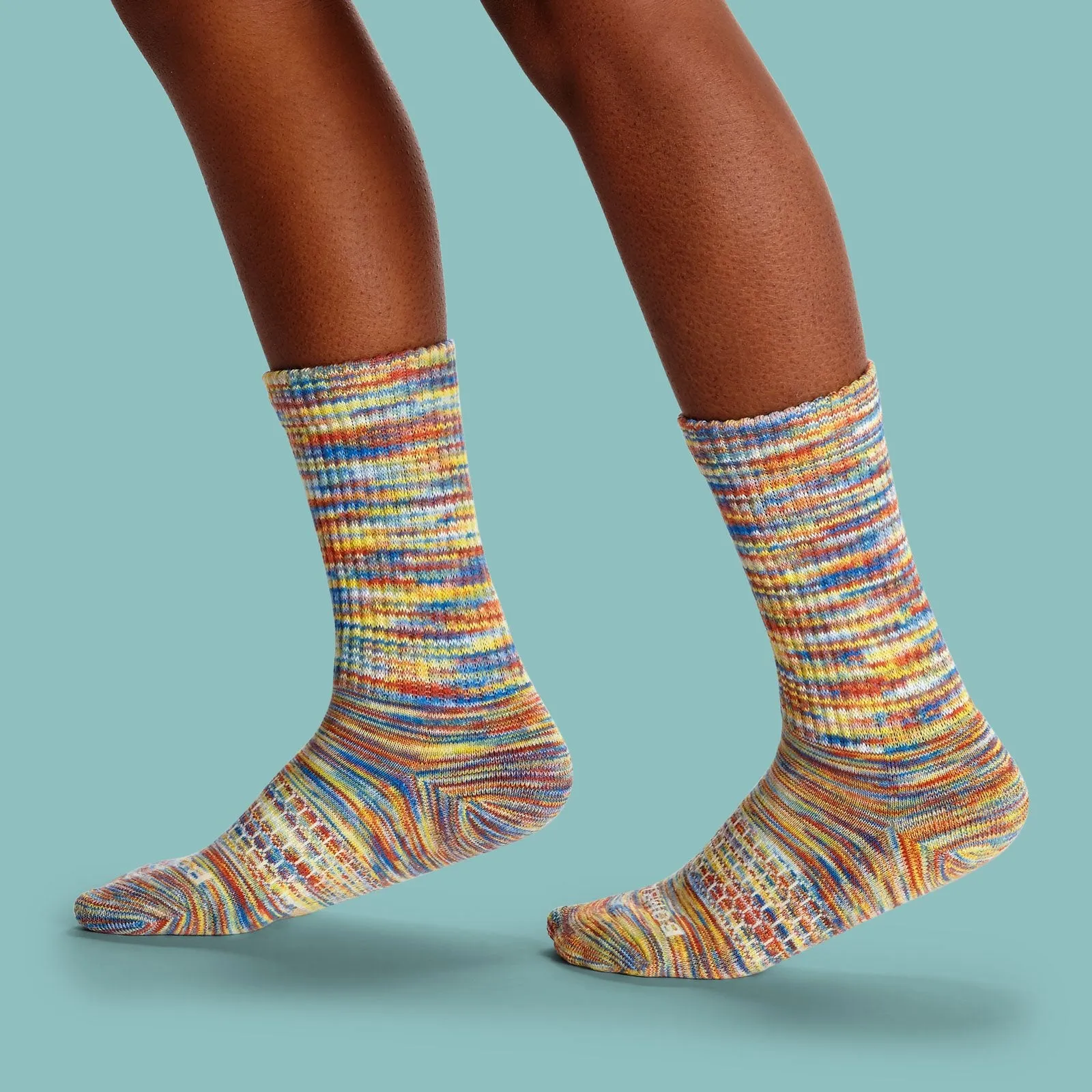 Youth Space Dye Calf Sock 8-Pack