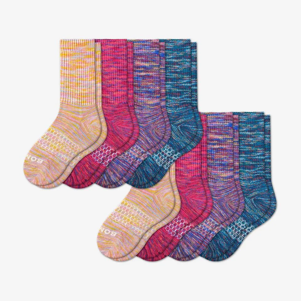 Youth Space Dye Calf Sock 8-Pack