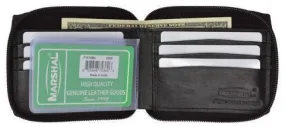 Zip-Around Bifold Premium Leather Wallet with Outside Pocket P 1674 (C)